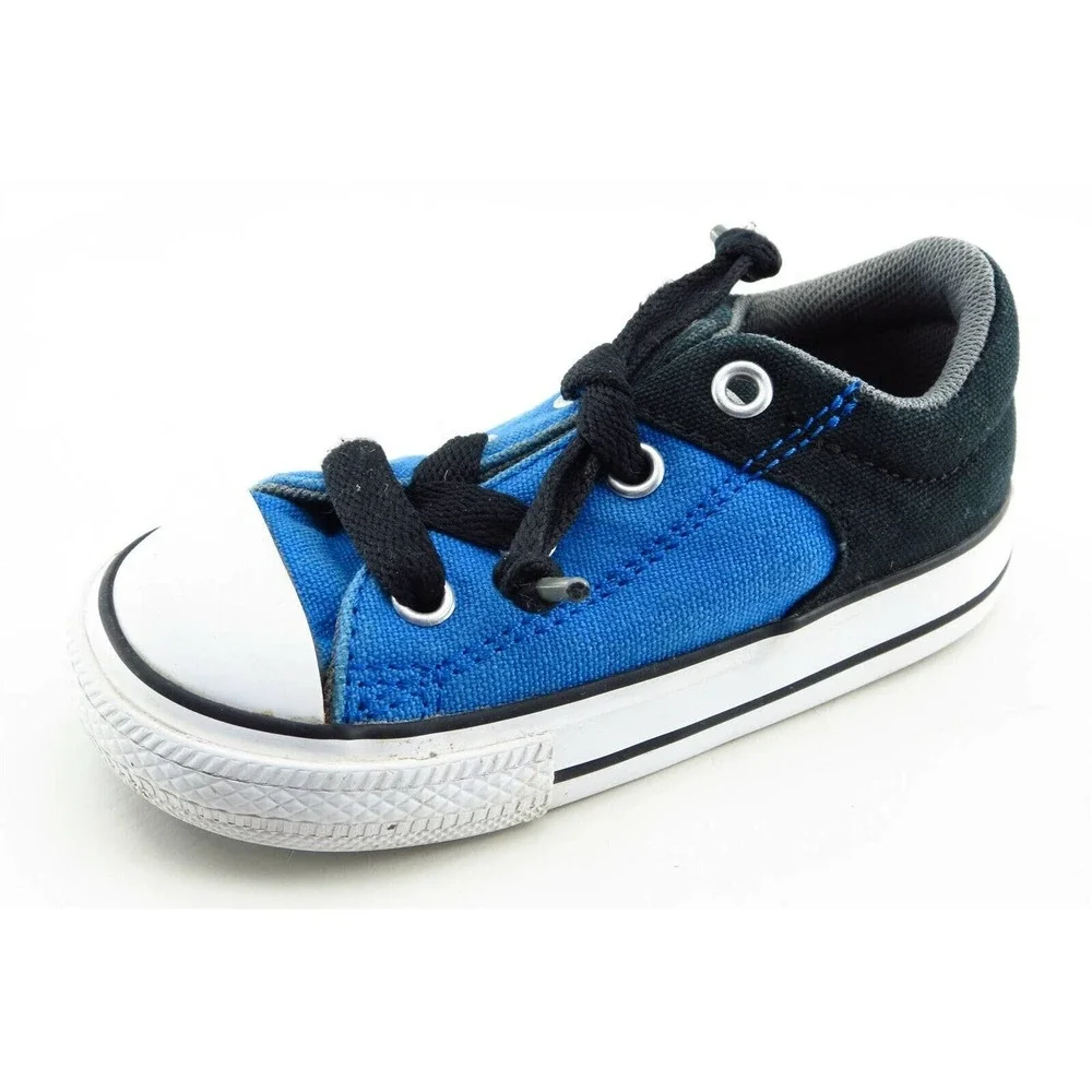 Converse Toddler All Star Shoes Size 6 Blue Fabric Unisex Low Top Casual Sneaker